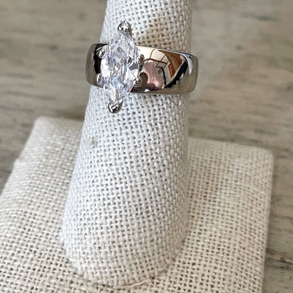 NEW Marquise Simulated Diamond Ring